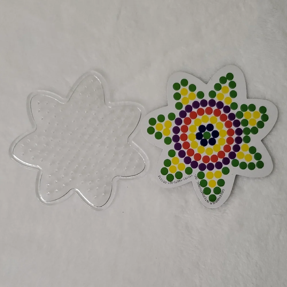Star Necklace Perler Beads with 3 Pegboards Set Crafting